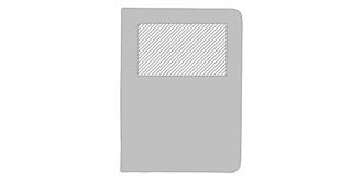 Conférencier A5 Impact en rPET écologique Wasty - Impression avant en haut