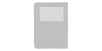 Conférencier A4 zippé Impact en rPET Riach - Impression arrière en haut