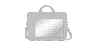 Sac pour ordinateur 15” en polyester Kairos - A l'avant