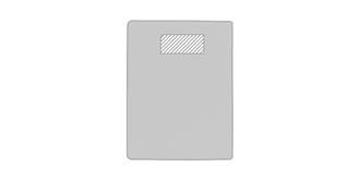 Conférencier A4 en liège avec stylo Ciorka - Impression arrière en haut