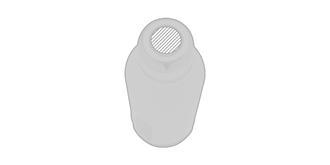 Bouteille en acier de 500 ml avec plaque Kikou - impression sur couvercle