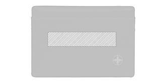 Porte-cartes en plastique PU avec poche Parea - A l'avant