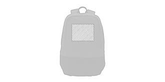 Sac à dos antivol en polyester Jazyes - Impression avant en haut