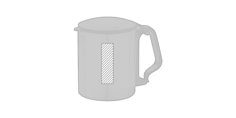 OBG.PUB - Mug de 200 ml en acier inoxydable Palius - Impression Droite Mug de 200 ml en acier inoxydable Palius - Impression Droite