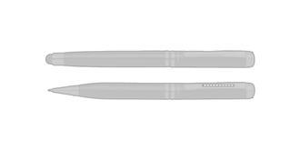 Set stylos bille/stylet en métal original - Marquage sur le clip