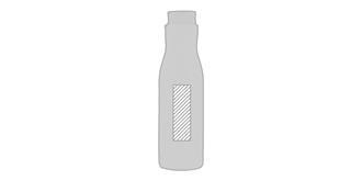 Bouteille isotherme et étanche à couvercle Clima - Marquage Verso