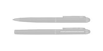 Set stylos avec stylet en métal Lariot - Marquage sur le clip