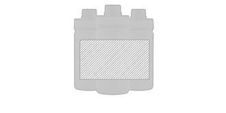 Bouteille isotherme en acier avec bouchon Cioni - Marquage autour