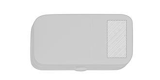 Set de manucure avec étui en simili cuir Luiza - Impression Haut