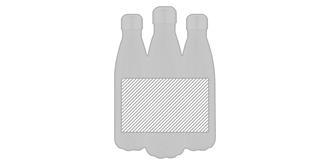 Bouteille isotherme en acier avec effet bois Briz - Marquage autour