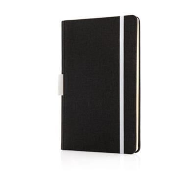 Carnet de notes A5 avec porte-stylo Nami Blanc