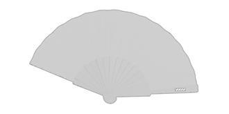 Éventail pratique avec nervures en bois Waser - Marquage branche droite