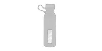 Bouteille en cuivre avec poignée Dragoun - Impression arrière en bas