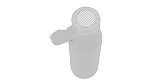 Bouteille en cuivre avec poignée Dragoun - Impression Haut