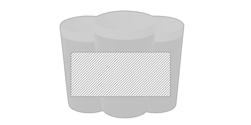 OBG.PUB - Gobelet bicolore céramique 460 ml Nerymo - Marquage autour Gobelet bicolore céramique 460 ml Nerymo - Marquage autour