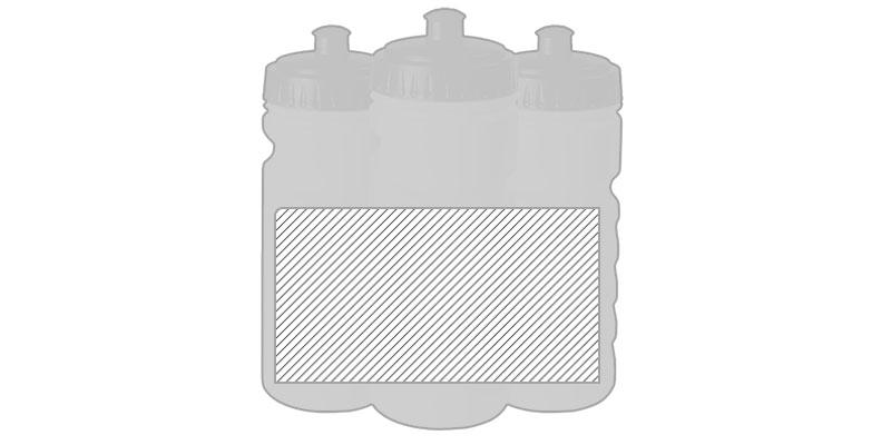 OBG.PUB - Bidon avec une capacité de 500 ml Nyrako - Marquage autour Bidon avec une capacité de 500 ml Nyrako - Marquage autour