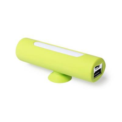 Power-bank bicolore support téléphone Khatim Vert