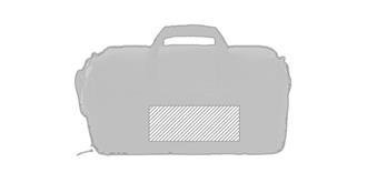 Sac weekend en PU grand compartiment Binkus - Marquage Recto