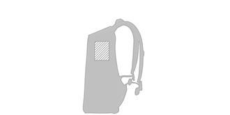 Sac à dos antivol design moderne avec sangle Koro - impression en haut à droite