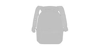 Sac à dos antivol design moderne avec sangle Koro - Impression sur sangle