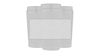 Mug double paroi en bambou Rock's - Marquage autour