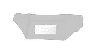 Sac banane zippé en ripstop robuste Merzya - Impression Poche