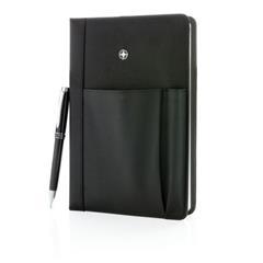 OBG PUB - Carnet A5 avec pochette pour téléphone en PU Lou