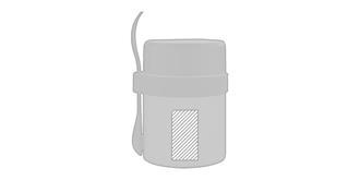 Conteneur à aliments avec revêtement céramique Bog - impression en bas à droite