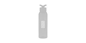Bouteille de 650ml en plastique AS Krabye - Marquage Verso