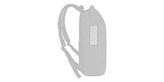 Sac à dos antivol et anti-lacération Uzrany - impression avant coté gauche