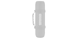 Bouteille isotherme de 700ml avec 2 tasses Axyou - Impression arrière en haut