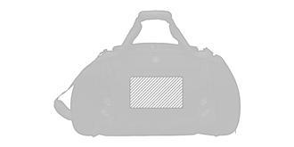 Sac de sport en polyester avec poche Kalior - A l'avant