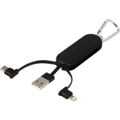 OBG.PUB - Câble de recharge double lumineux Glean Noir Câble de recharge double lumineux Glean Noir