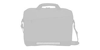 Sac pour ordinateur portable 15” polyester Trenty - Impression Bas