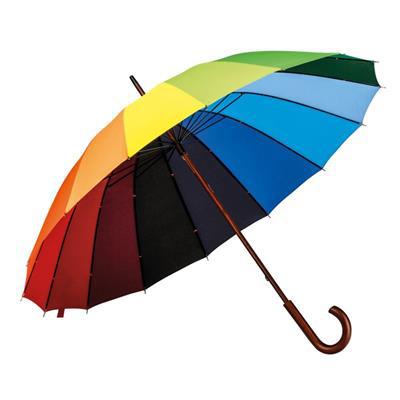 Parapluie 16 baleines en pongé 190T Conda Multicouleur