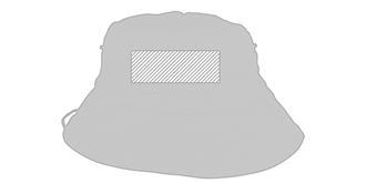 Chapeau de randonnée en coton Shafari - Marquage Recto