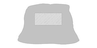 Bob unisexe pour adulte en coton 100% Marvil - Marquage Recto