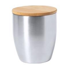 Mug double paroi en acier inox et couvercle Jasel