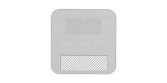 Minuteur de cuisine en bambou Boomer - Impression avant en bas