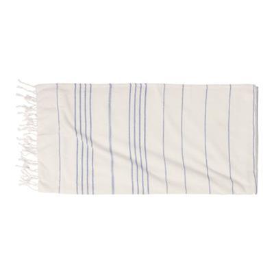 Drap de bain bicolore en polyester Prill Bleu