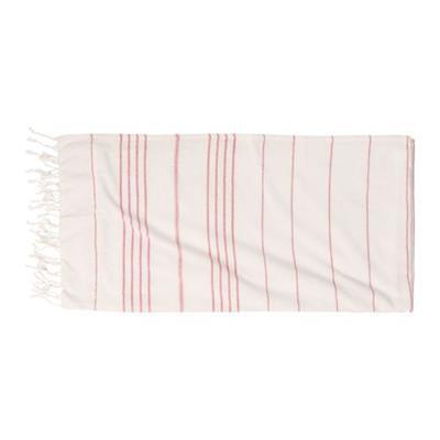 Drap de bain bicolore en polyester Prill Rouge