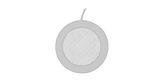 Chauffe-tasses en bambou avec USB Ligan - Impression Haut