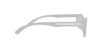 Lunettes de lecture en plastique Timers - Marquage branche droite