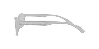 Lunettes de lecture en plastique Timers - Marquage branche gauche