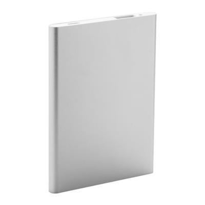 Power Bank en aluminium Kelstan Argent