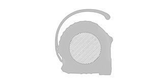 Mètre ruban de 3 m avec boitier en plastique Gral - Marquage Recto