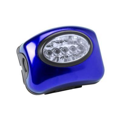 Lampe frontale en matière aluminium avec LED Rokys Bleu