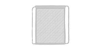 Sac piscine en polyester réfléchissant Quarus - Marquage Recto