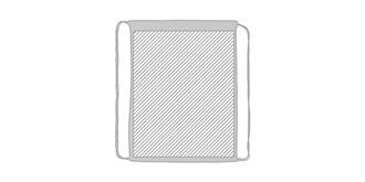 Sac piscine en polyester réfléchissant Quarus - Marquage Verso