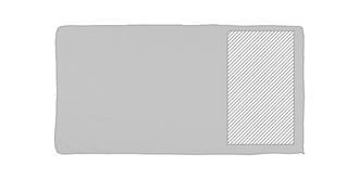 Serviette sport en vert Gymnasiot - Impression Droite